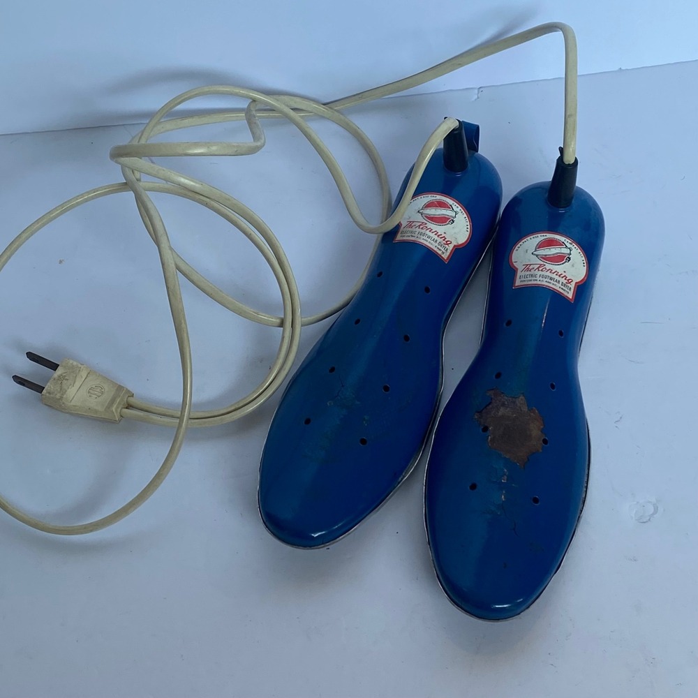 Ronning Electric Footwear Dryer OS Blue Fair Vintage Norway RR IV 8W 110V TESTED